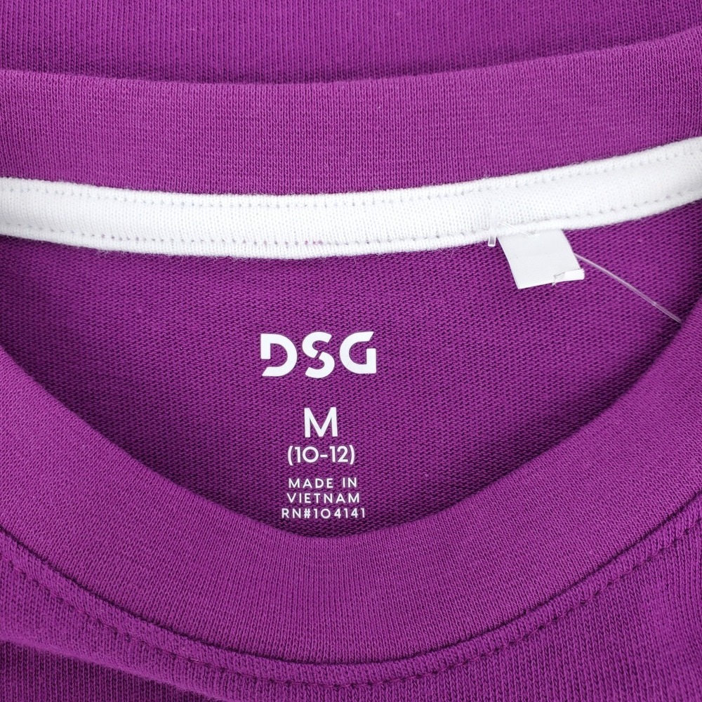 DSG Girls Medium New York Graphic 100% Cotton Tee Shirt Vibrant Violet Purple - Picture 3 of 8